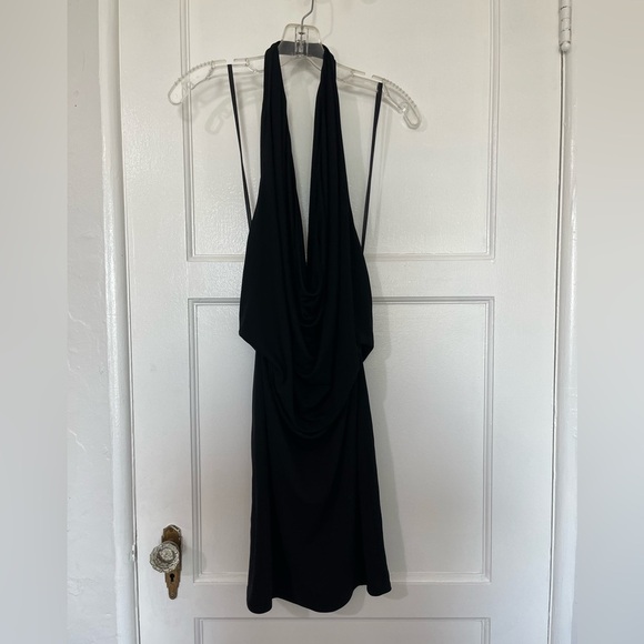 NWT BCBG MaxAzria VEDA halter black mini dress - Picture 4 of 7